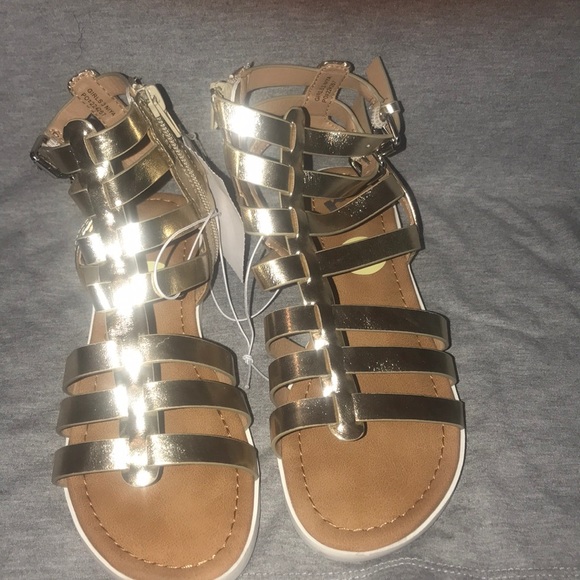 Report | girls GOLD gladiator sandals - Picture 1 of 2